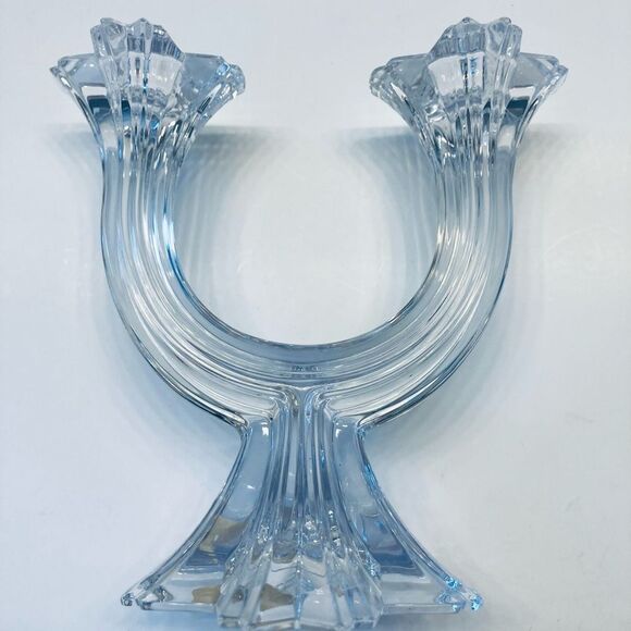 Mikasa Harlow 2 Arm Candelabra Austria Crystal Candlestick Holder - Picture 2 of 7